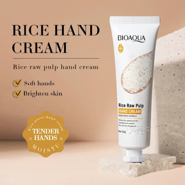 Rice Raw Pulp Hand Cream Lotions Serum Repair Nourishing Hand Skin Care Moisturizing Cream